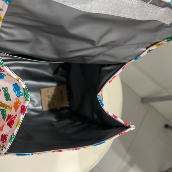 Betsey Johnson Pink/Blue/Multi Colors "Gummy Bears" Insulated Lunch Tote Bag - Picture 5 of 5